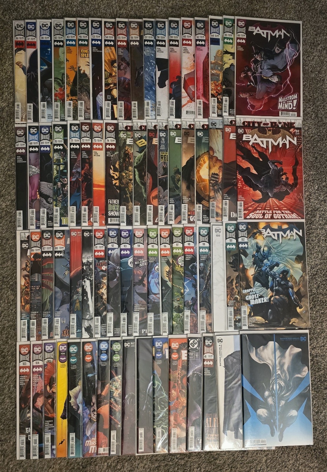 Batman Vol 3 Lot (70 Books) #36-114 Core Run + Keys, Variants & Annuals NM Batman Vol 3 Lot (70 Books) #36-114 Core Run + Keys, Variants & Annuals NM