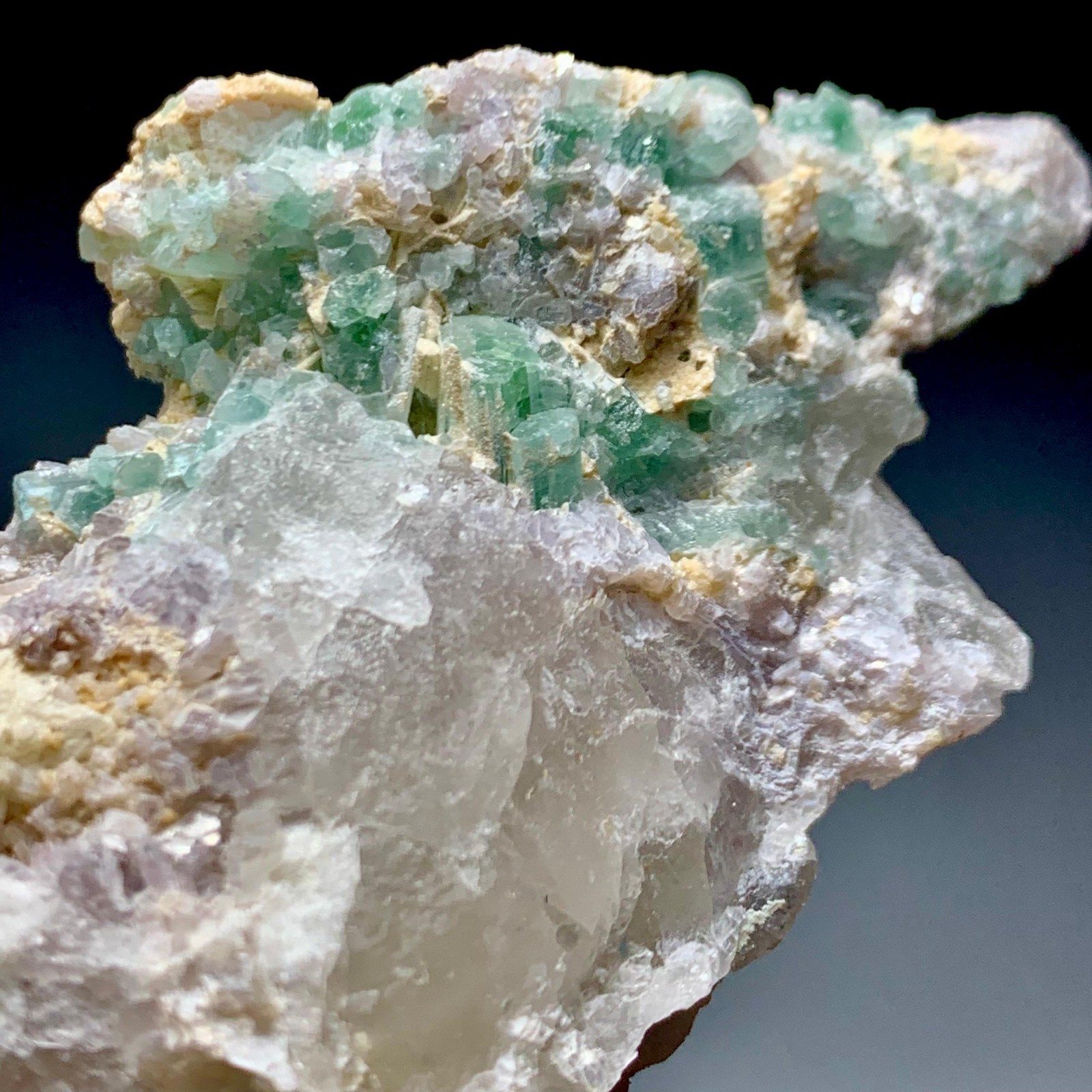 430 CT Terminated Natural Tourmaline Crystals Bunch Specimen From Afghanistan