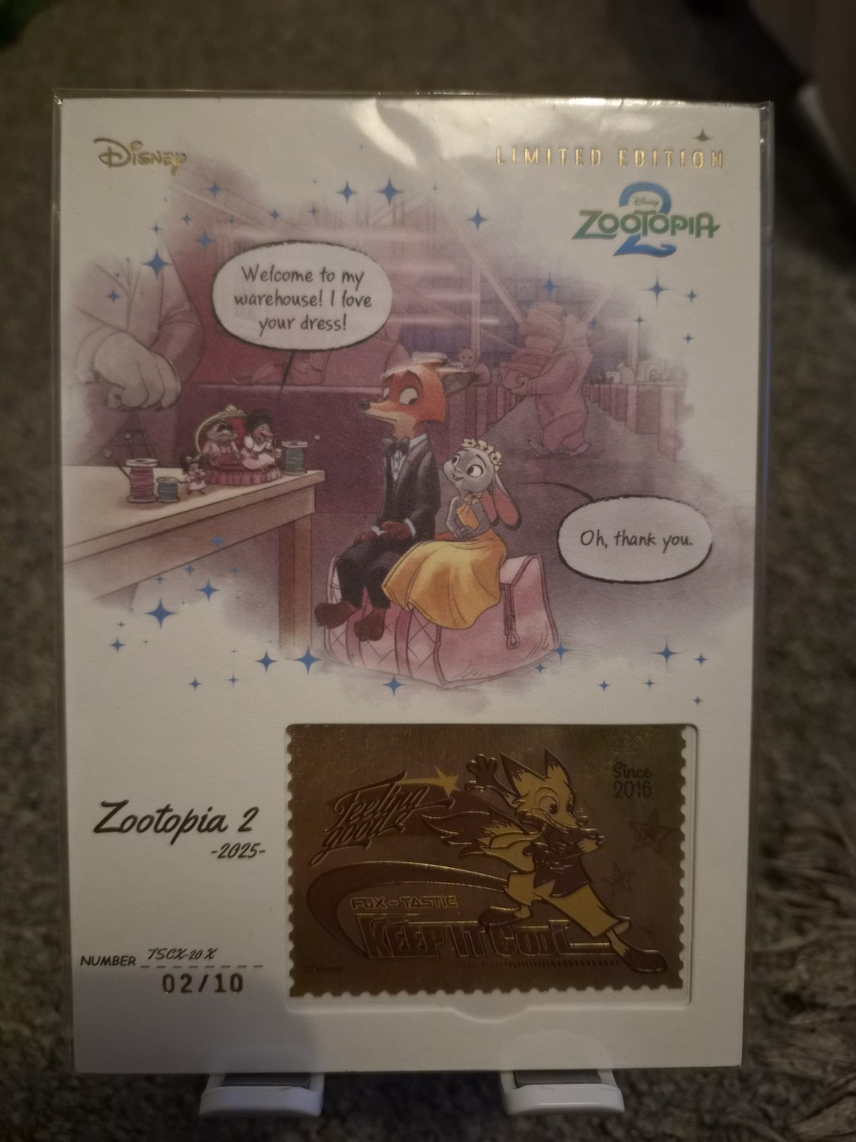 Vancards Times Mail Disney Zootopia 2 Keep It Cool Nick Wilde Judy Hopps 02/10