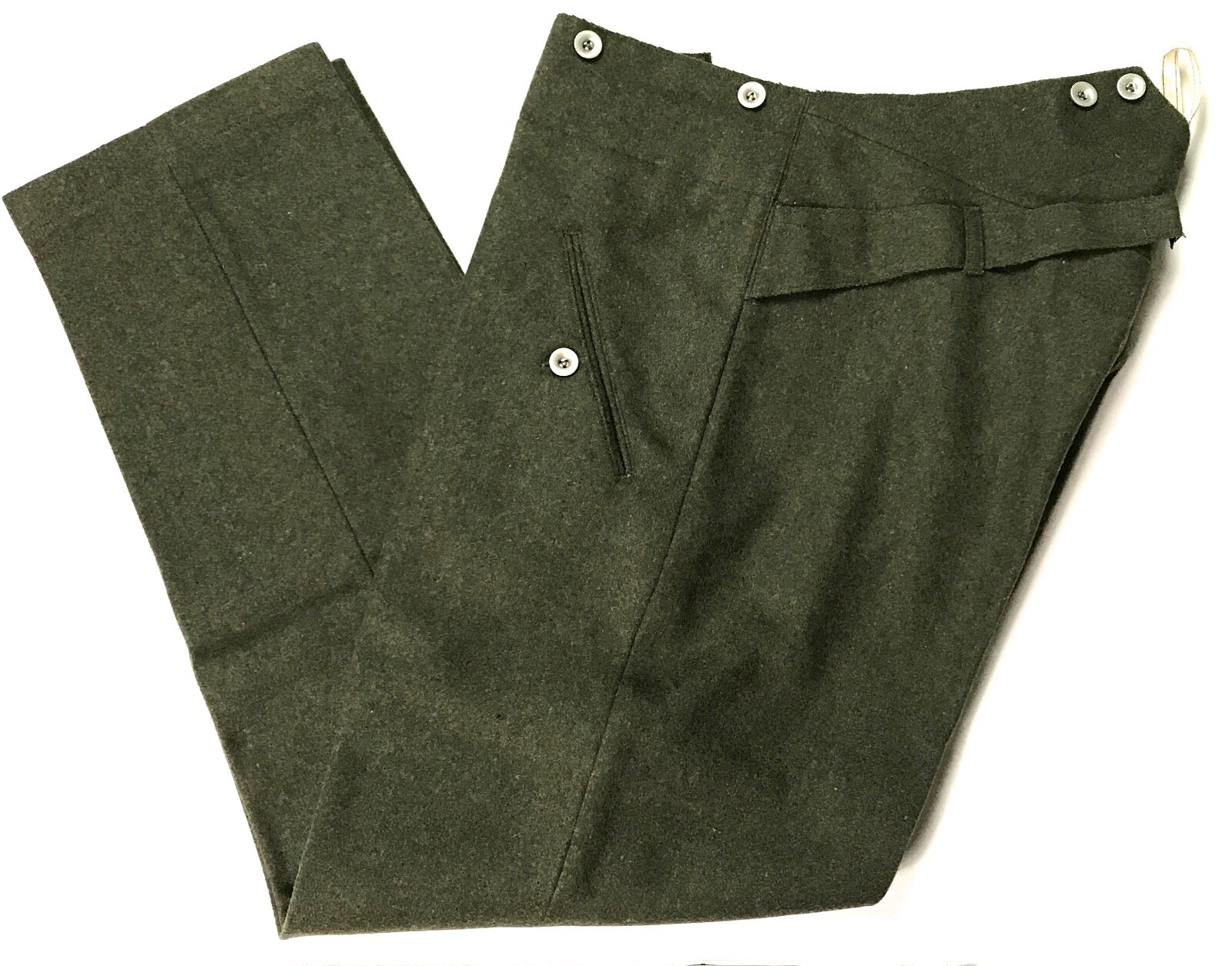WWI GERMAN M1915 INFANTRY FIELD GREY WOOL TROUSERS-MEDIUM 34 WAIST