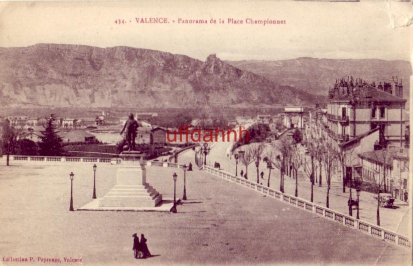 FRANCE. VALENCE - PANORAMA DE LA PLACE  CHAMPIONNET