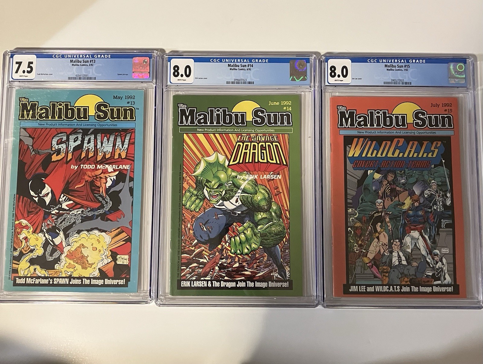 Malibu Comics Malibu Sun #13 (1992) CGC 7.5 Todd McFarlane Spawn