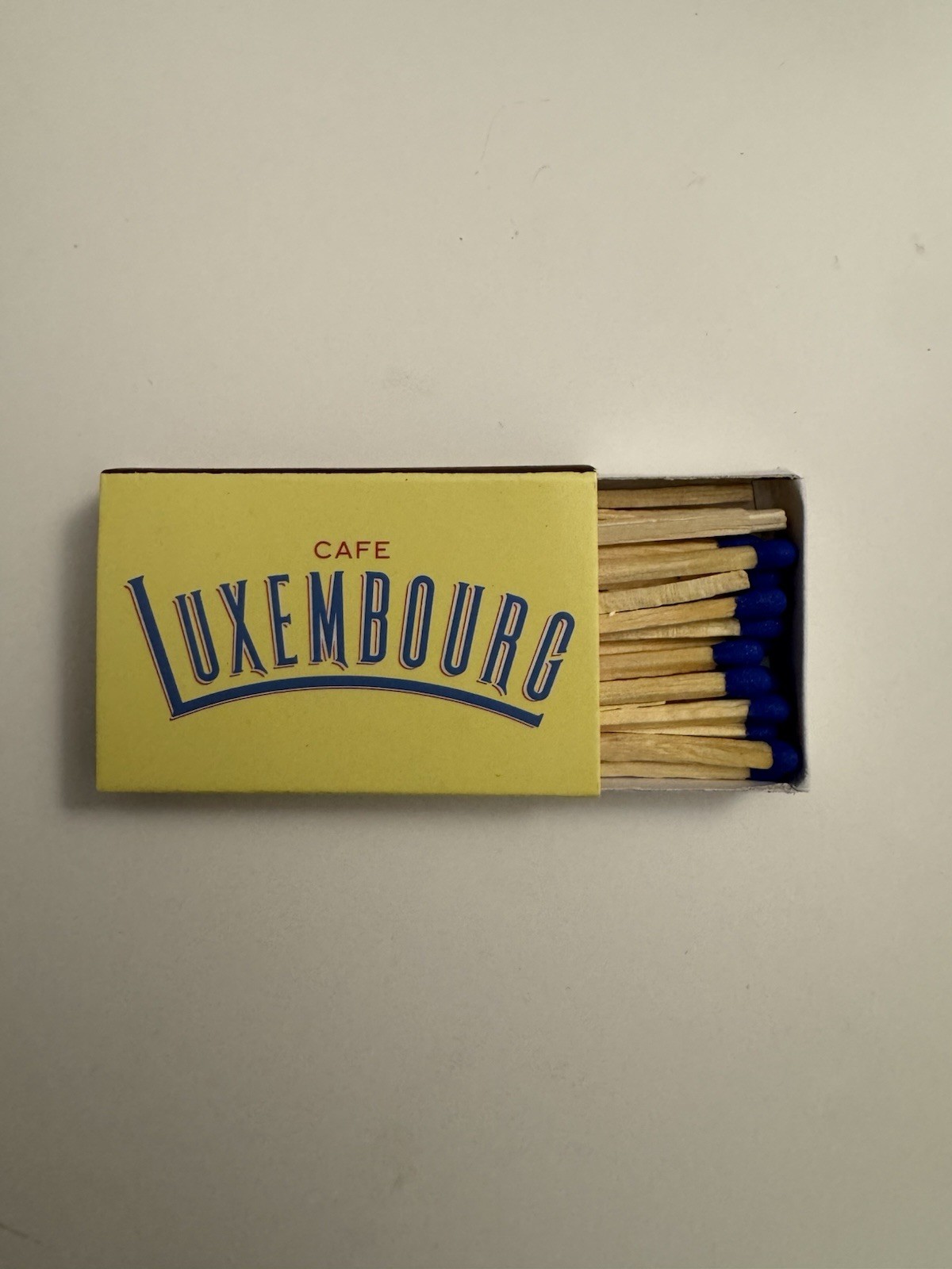 Cafe Luxembourg, New York City Matchbook, Full Unstruck