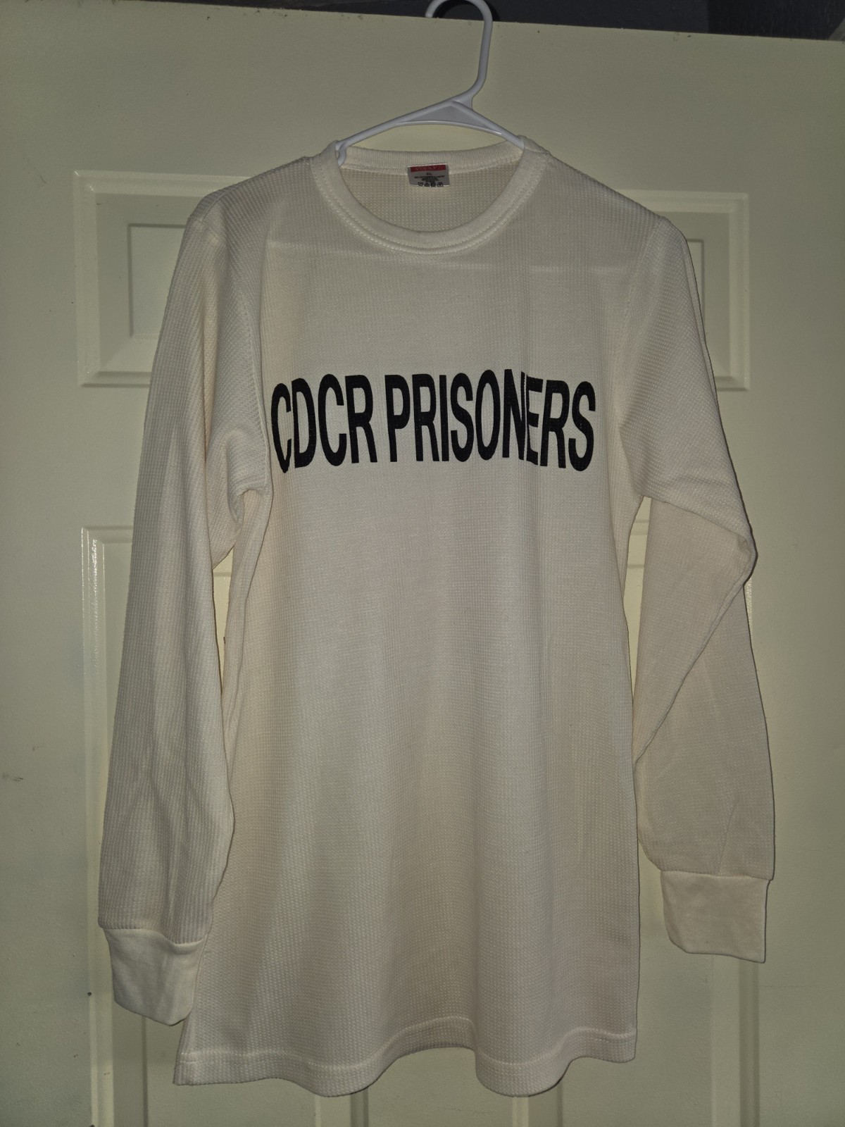 CDCR State Prison Prisoner Long Sleeve Top Thermal Mens XXL 