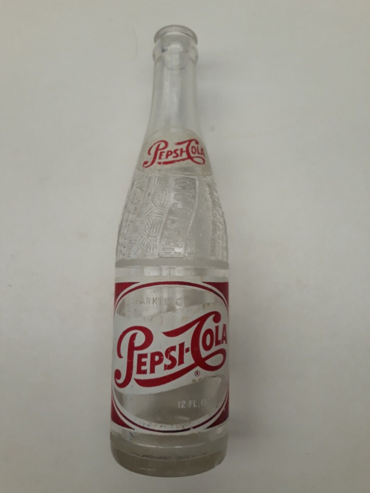 Pepsi Cola 12 OZ ACL Painted Label Bottle White Ring Oklahoma City