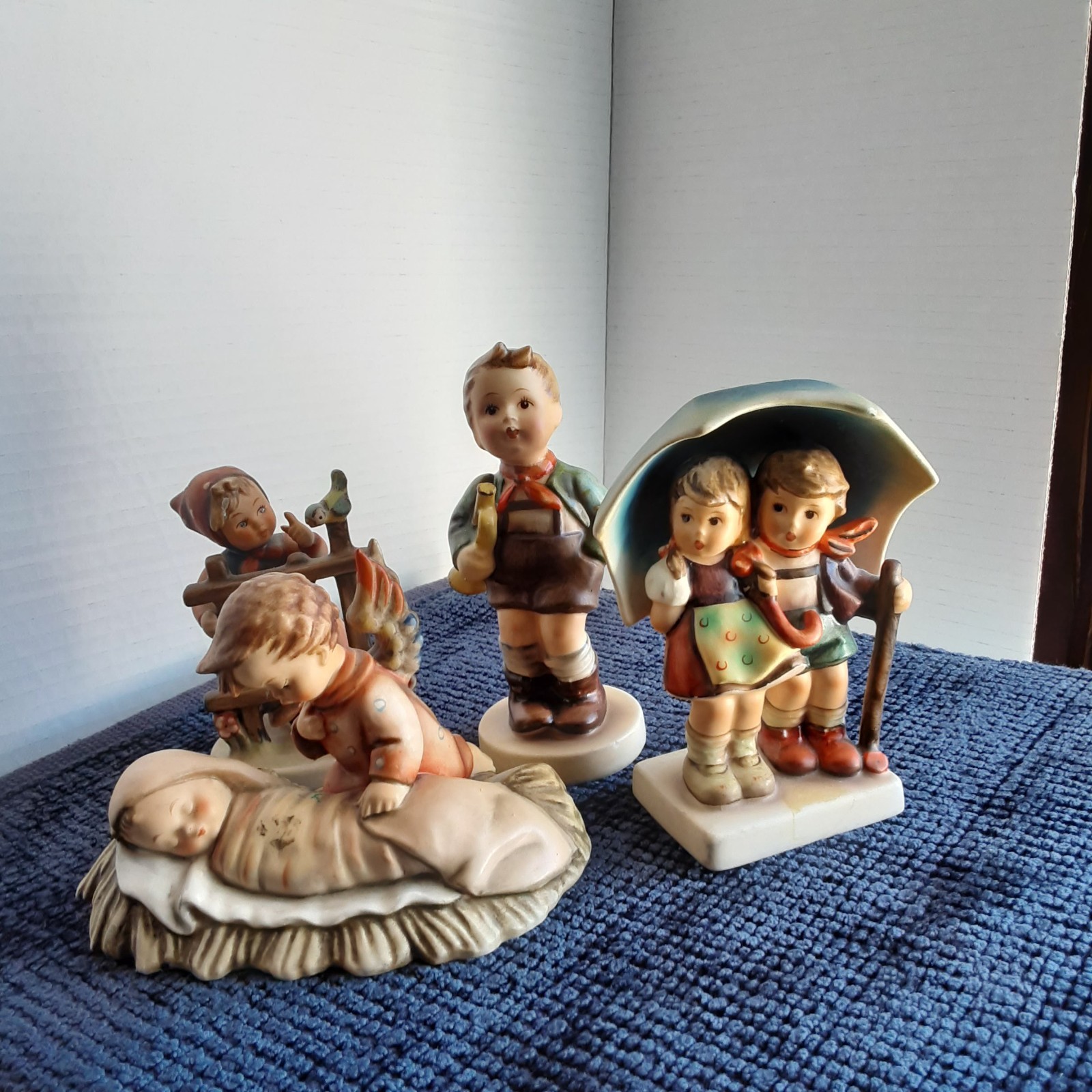 LOT OF 4 GOEBEL HUMMEL FIGURINES W. GERMANY Signed