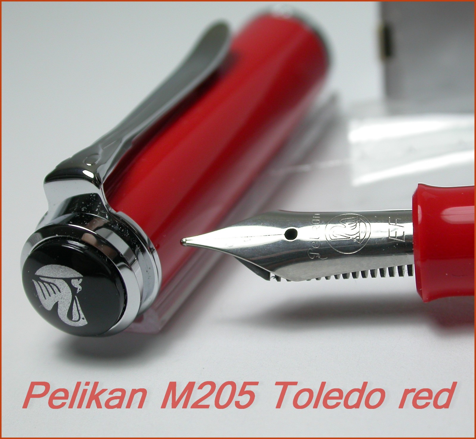 PELIKAN M205 SPECIAL EDITION 2009 TOLEDO RED EF RARE FOUNTAIN PEN NEW IN BOX