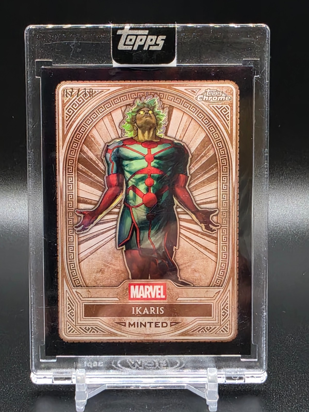 2025 Topps Marvel Mint Bronze Minted Card #14 Ikaris 07/10