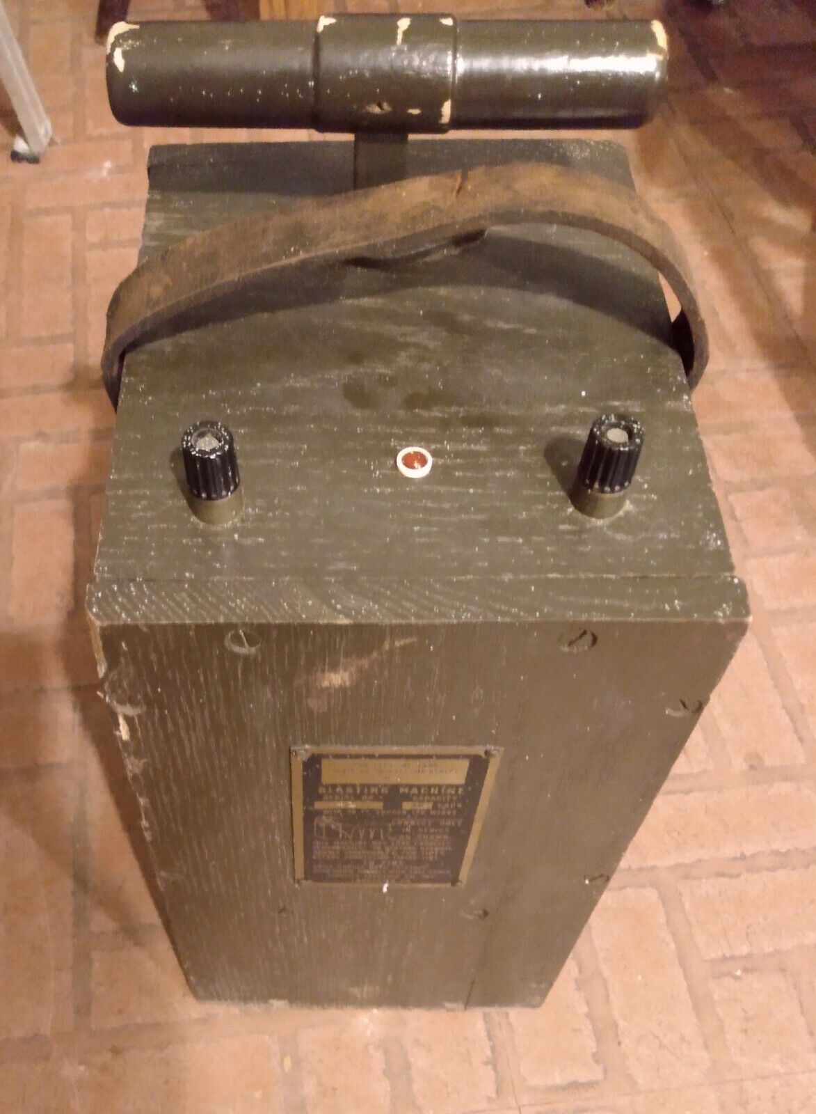 Vintage Blasting Machine Dynamite Plunger Detonator Mining Tool.