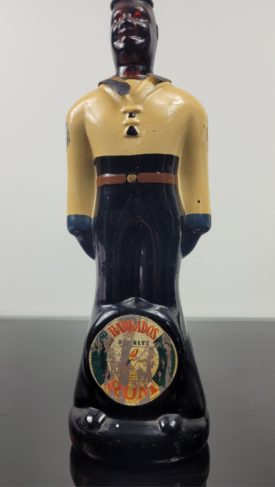 Vintage Doorly's Barbados Rum Sailor Bottle (Empty) 26 oz
