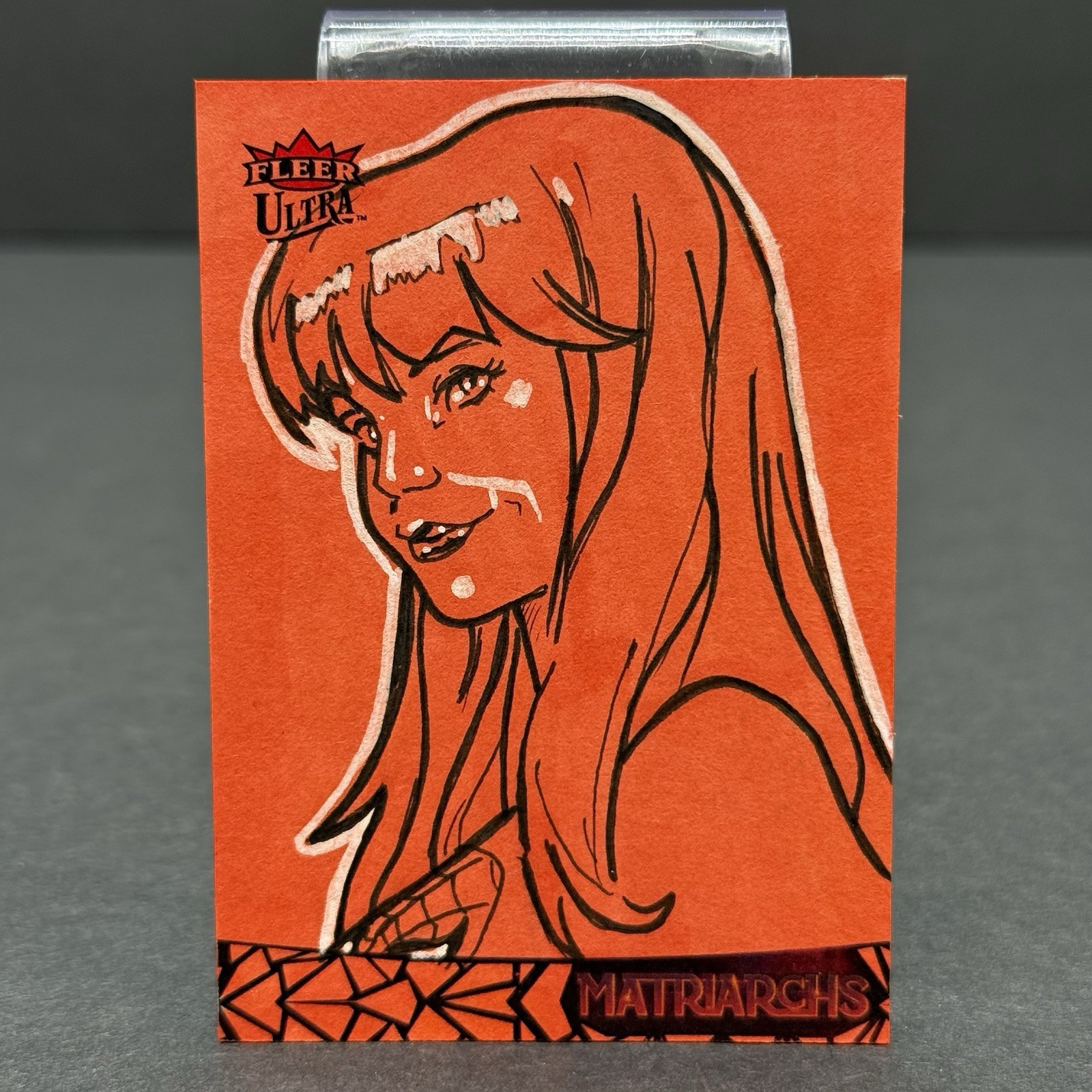 2024 Fleer Ultra Matriarchs Marvel Mary Jane Watson SKETCH CARD 1/1 Lloyd Mills 2024 Fleer Ultra Matriarchs Marvel Mary Jane Watson SKETCH CARD 1/1 Lloyd Mills