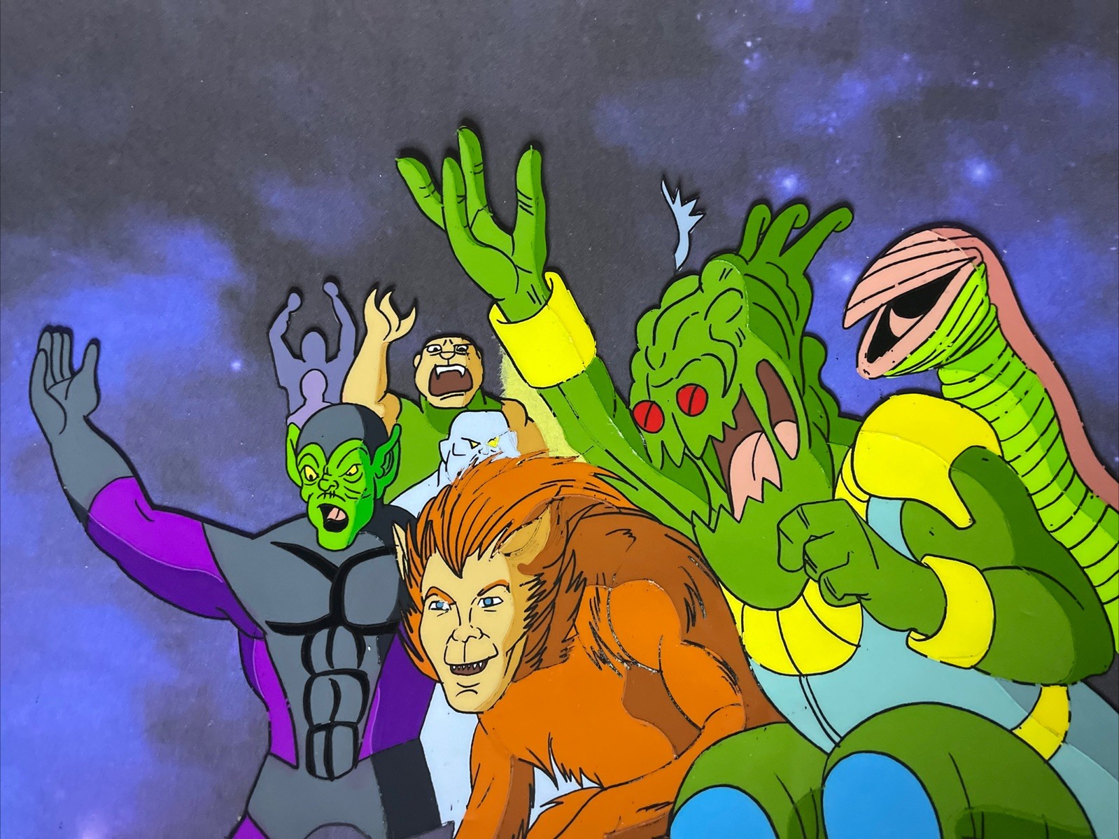 FANTASTIC FOUR. Animation Cel Marvel Comics Art  Vintage Cartoons 90’s RARE I8