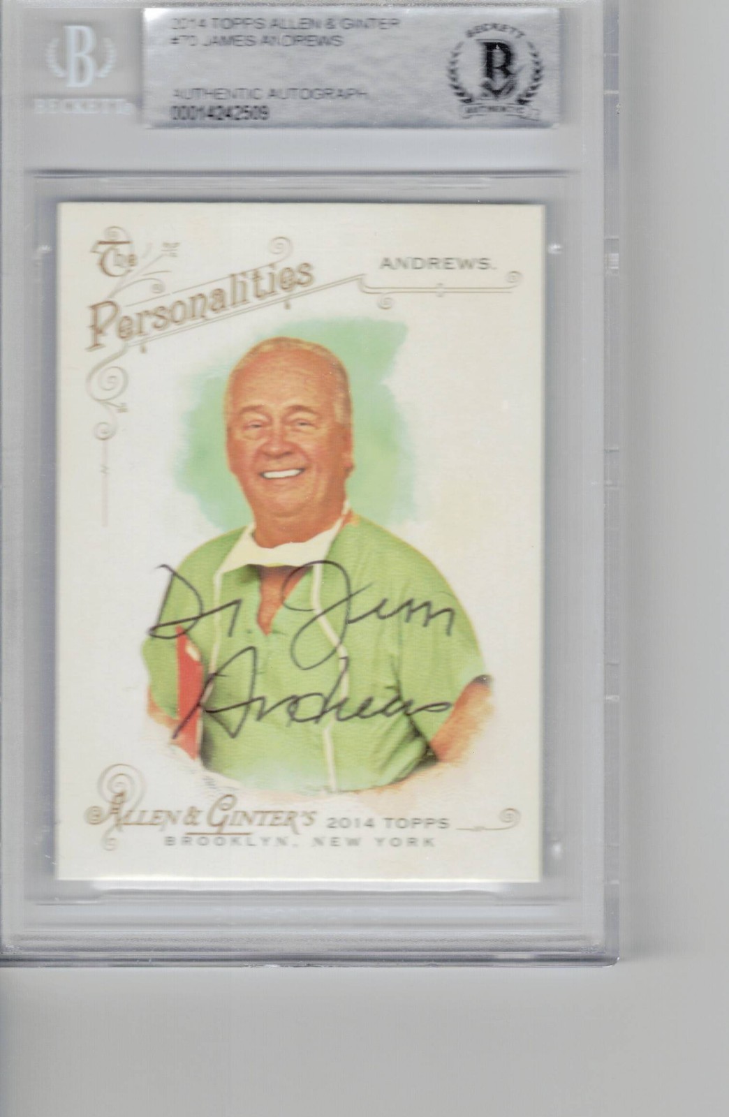 James Andrews 2014 Topps Allen & Ginter #70   #00014242509