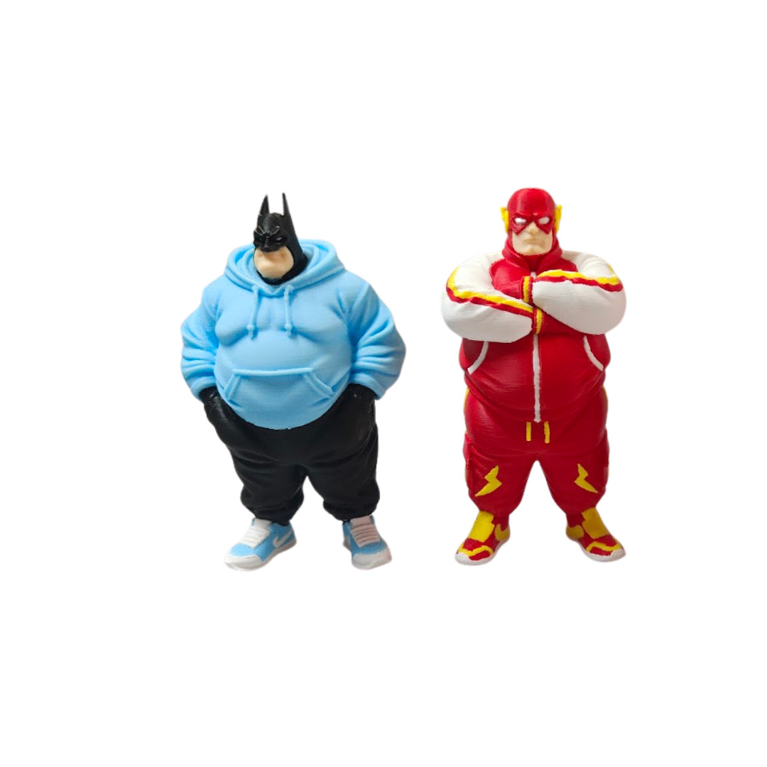 Fatman and fatflash urban in 3.9 inch tall in full color