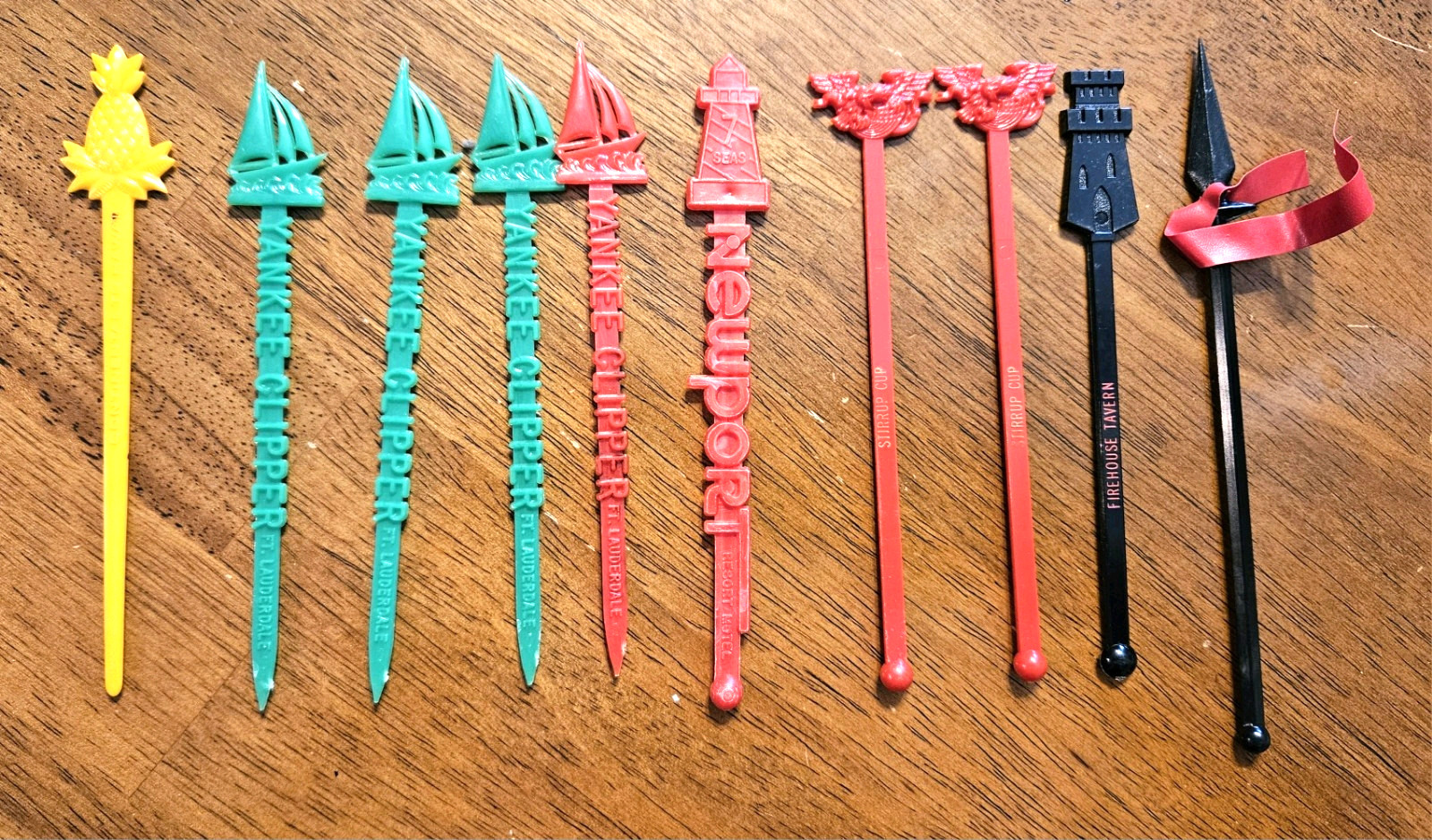 Vintage SWIZZLE Stir Drink Sticks Barware