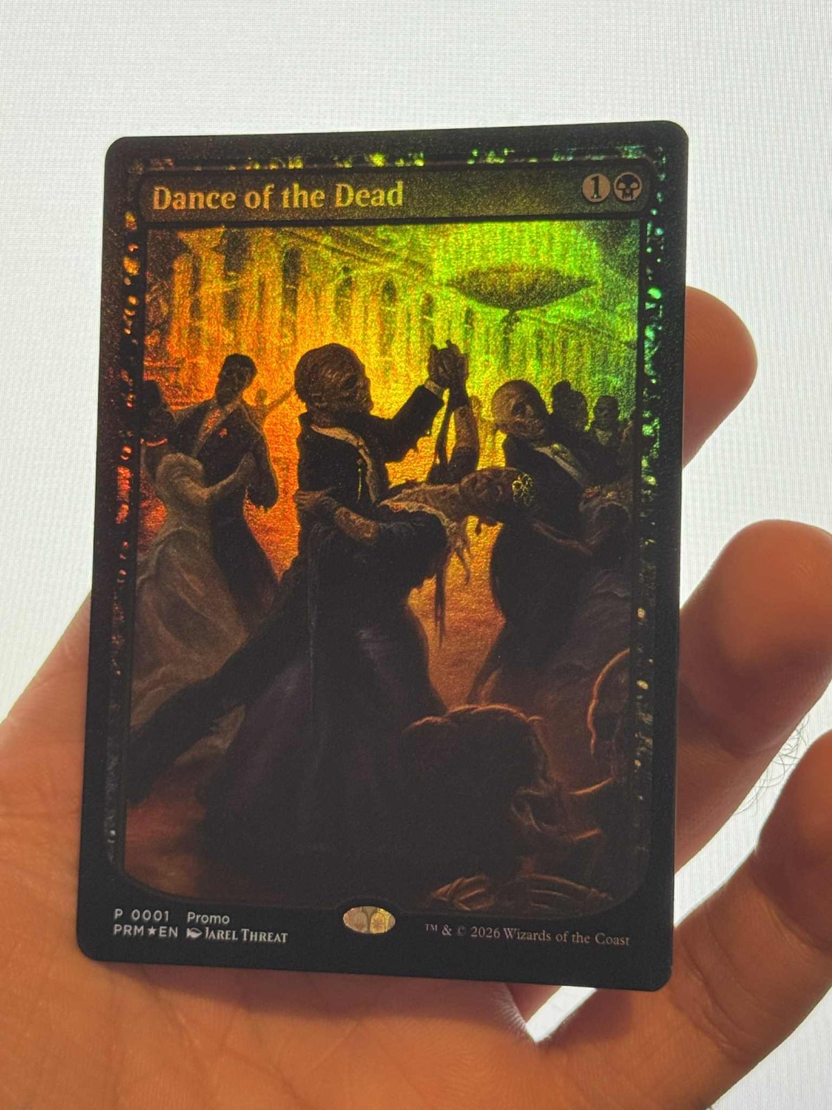1X FOIL Dance of the Dead TEXTLESS Full Art Promo MINT MTG Magic Secret Lair