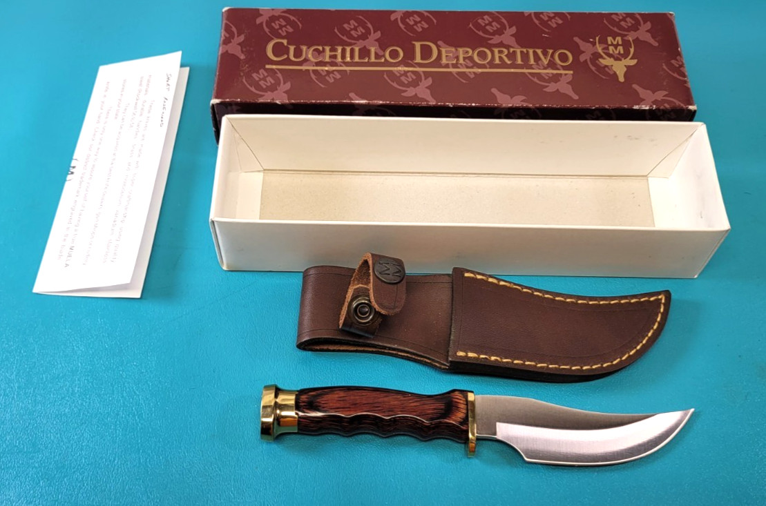 Vintage Muela Spain Fury 90065 Hunter Skinning Knife + Sheath & Box TR1855 Vintage Muela Spain Fury 90065 Hunter Skinning Knife + Sheath & Box TR1855