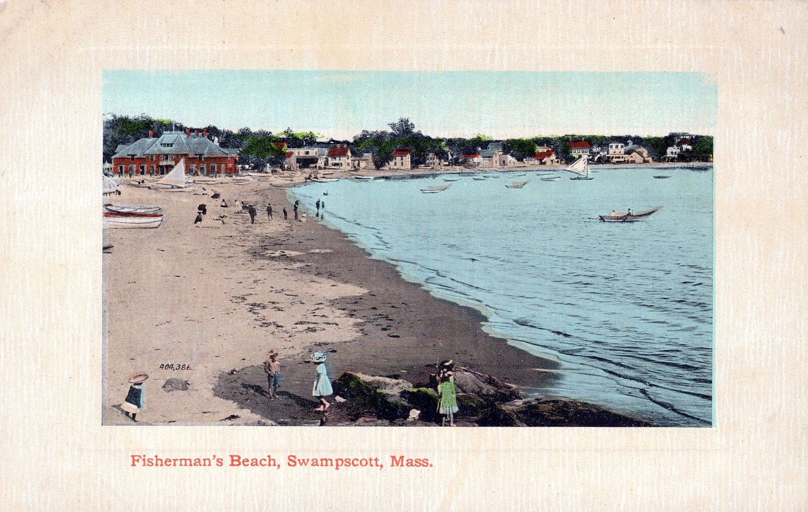 SWAMPSCOTT MA - Fisherman\'s Beach Postcard