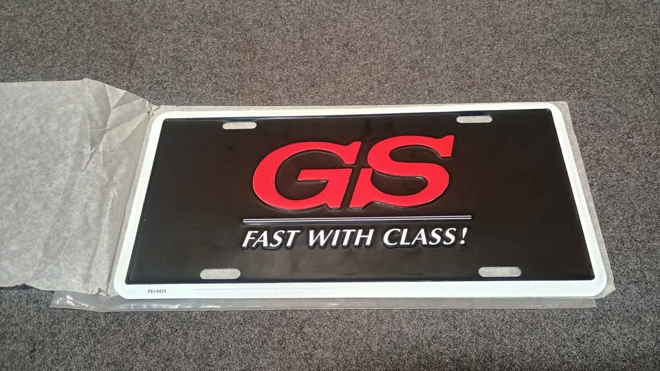 Vintage BUICK GS Fast With Class License Plate GS 400 455 Stage 1 One Vanity NOS