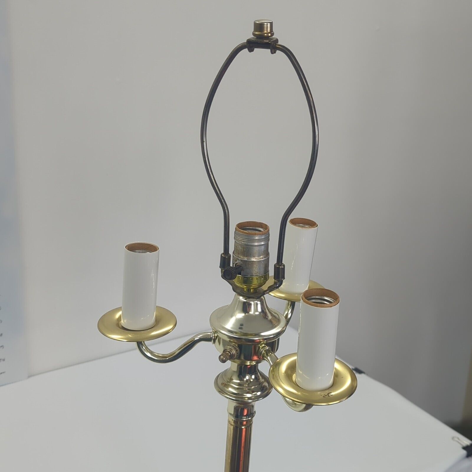 Vintage Stiffel-style brass candelabra 58