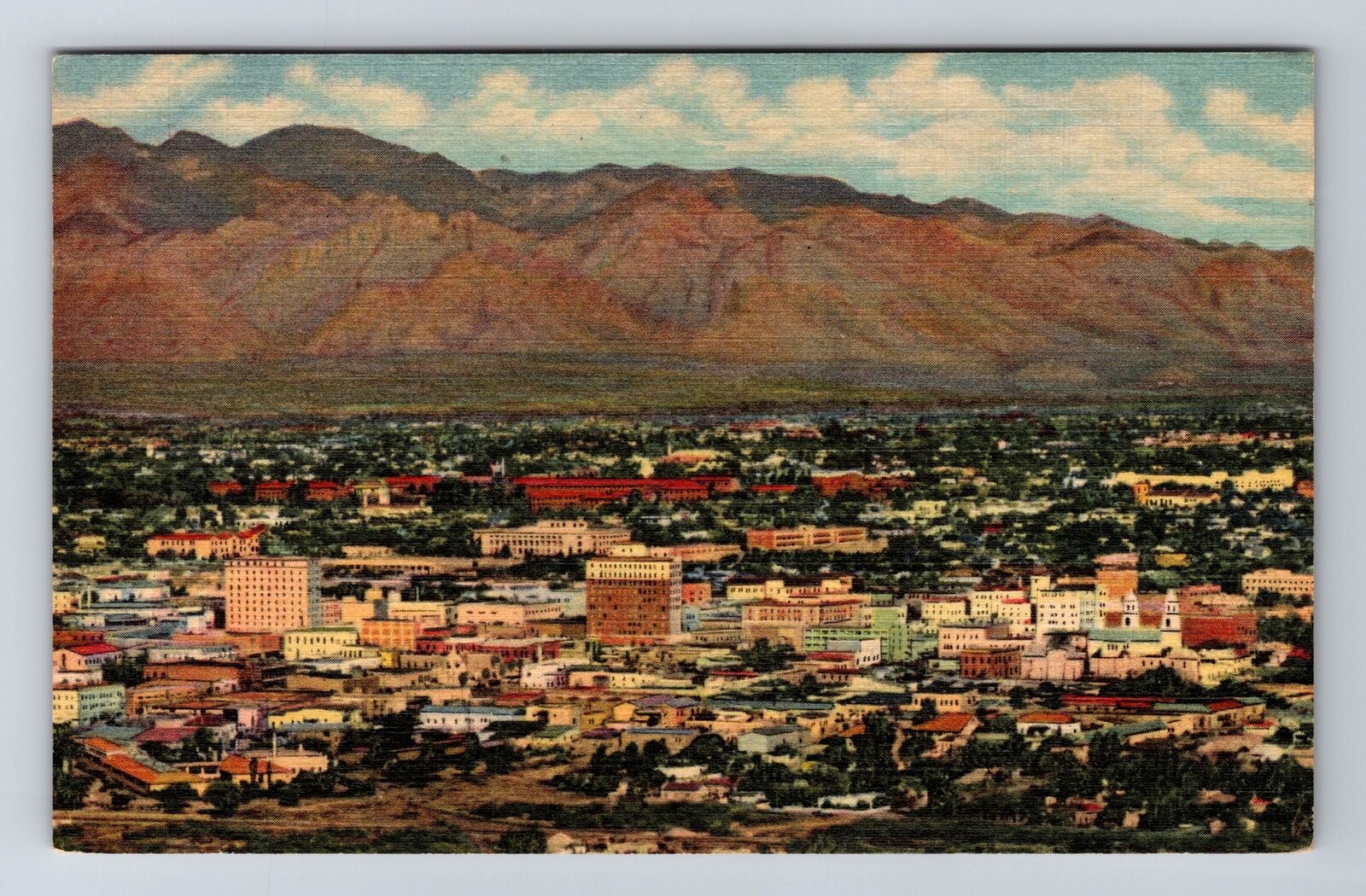 Tucson AZ-Arizona, City Of Tucson, Antique, Vintage c1954 Postcard