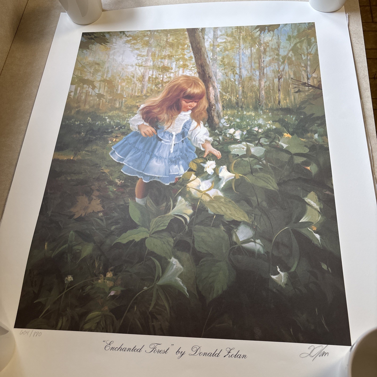 1993 PEMBERTON & OAKES “Enchanted Forest” DONALD ZOLAN LITHOGRAPH Auto 604/880