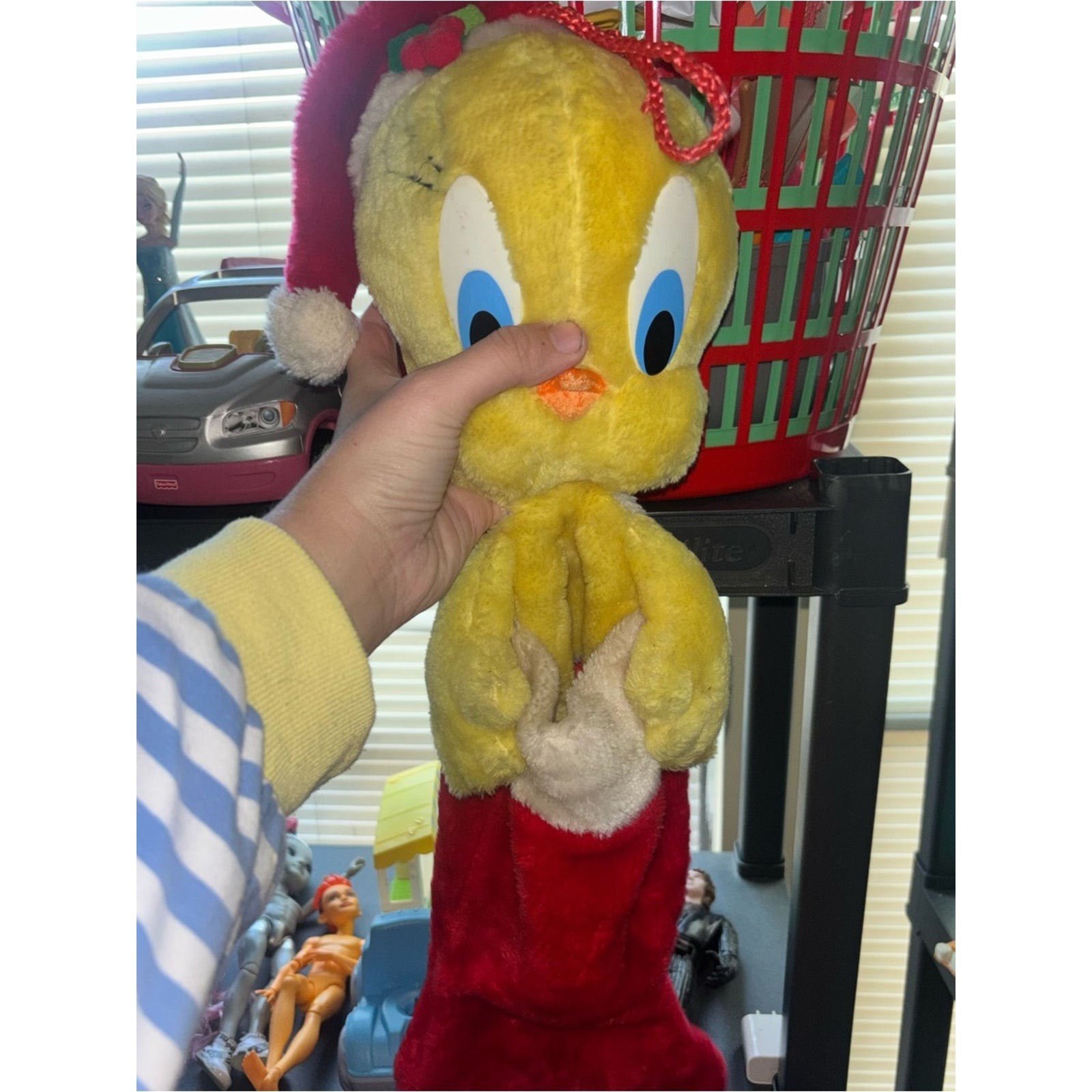 Vintage 1991 Warner Bros Looney Tunes Tweety Bird Plus Christmas Stocking