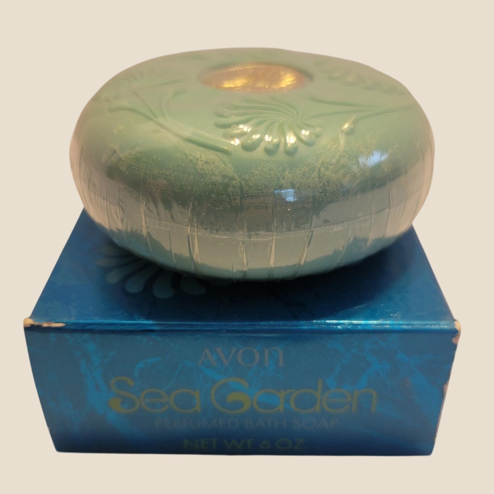 VTG Avon Sea Garden 1970s Collectible Vanity Display BarSoap w/ Box