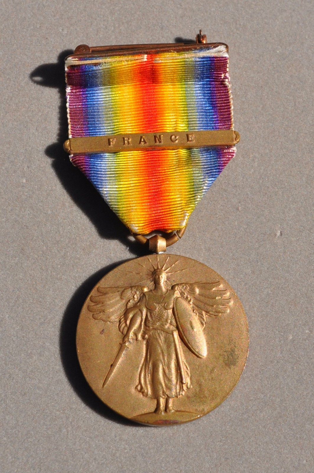 WWI VICTORY MEDAL WITH FRANCE BAR
