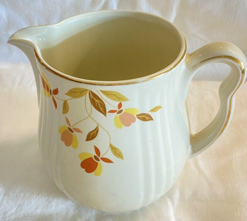 PITCHER Hall's Superior Jewel Tea Autumn Leaf APPROVED by Mary Dunbar VINTAGE