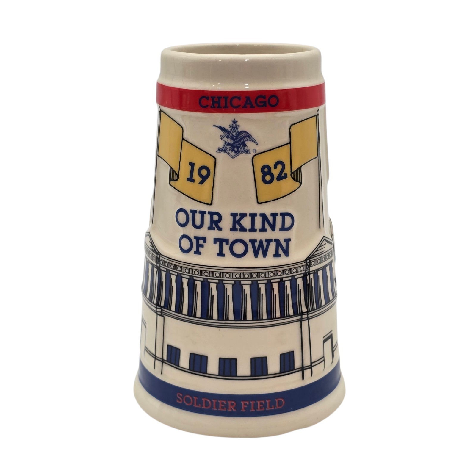 1982 Budweiser Chicago stein by Anheuser-Busch 3rd mug in the Collector series