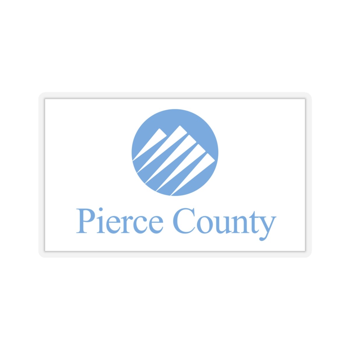 Flag of Pierce County Washington (United States) STICKER Vinyl Kiss-Cut Decal