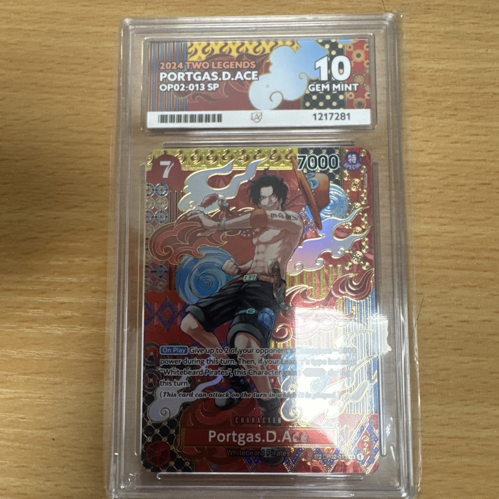 One Piece TCG Two Legends Portgas.D.Ace OP02-013 SP - ACE 10 - English