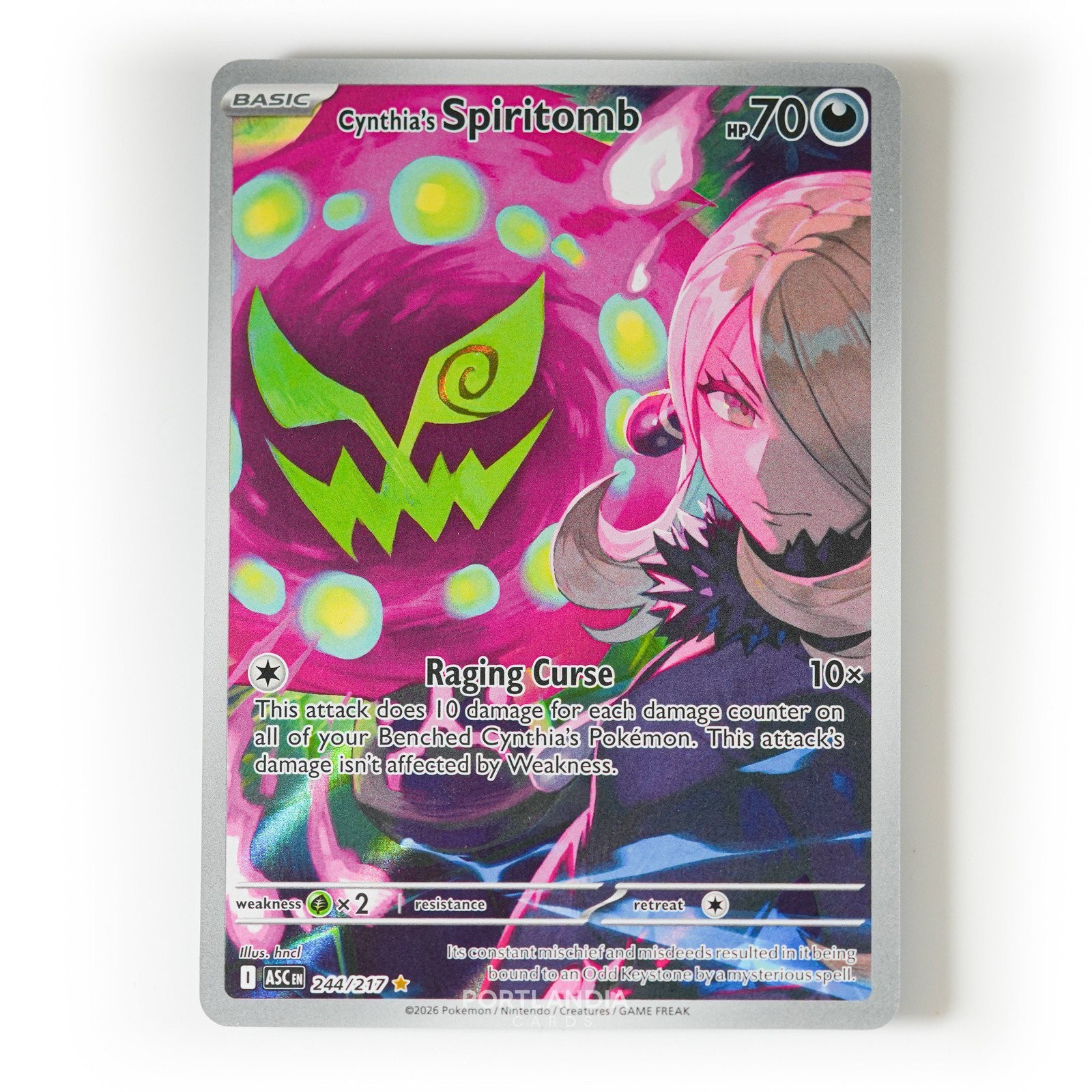 Pokemon - Cynthia's Spiritomb - 244/217 - ME Ascended Heroes - Illustration Rare