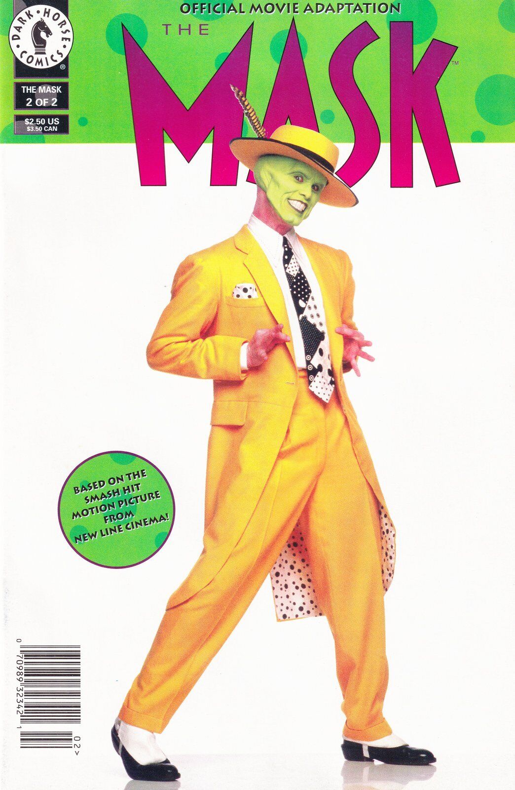 The Mask: Official Movie Adaptation #2 Newsstand Cover Dark Horse Comics