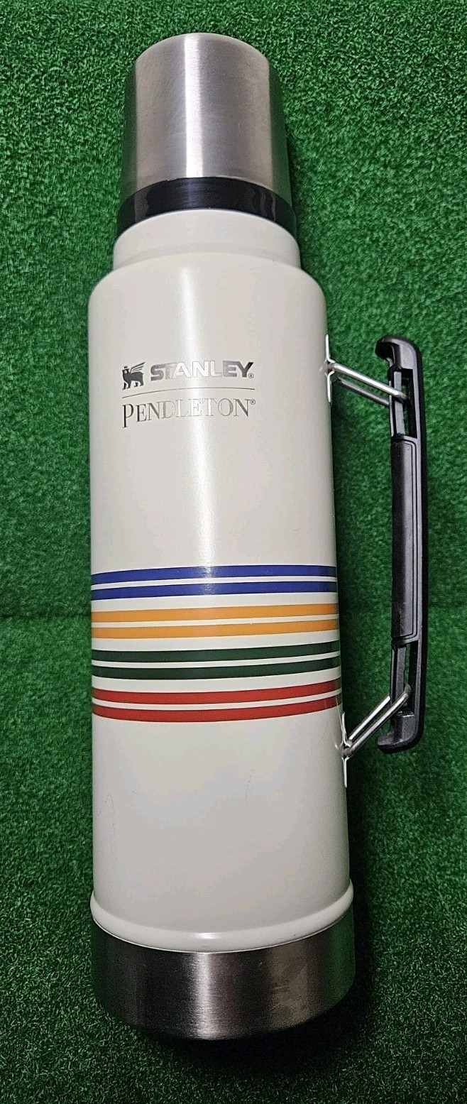NEW Pendleton Stanley Thermos National Park Collection w/ Lid & Cup 1.5qt White