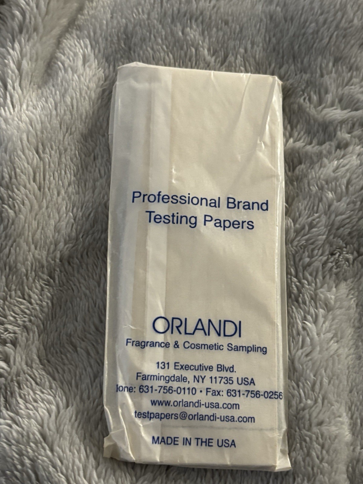 Professional Brand Testing Papers Fragrance & Cosmetic Sampling