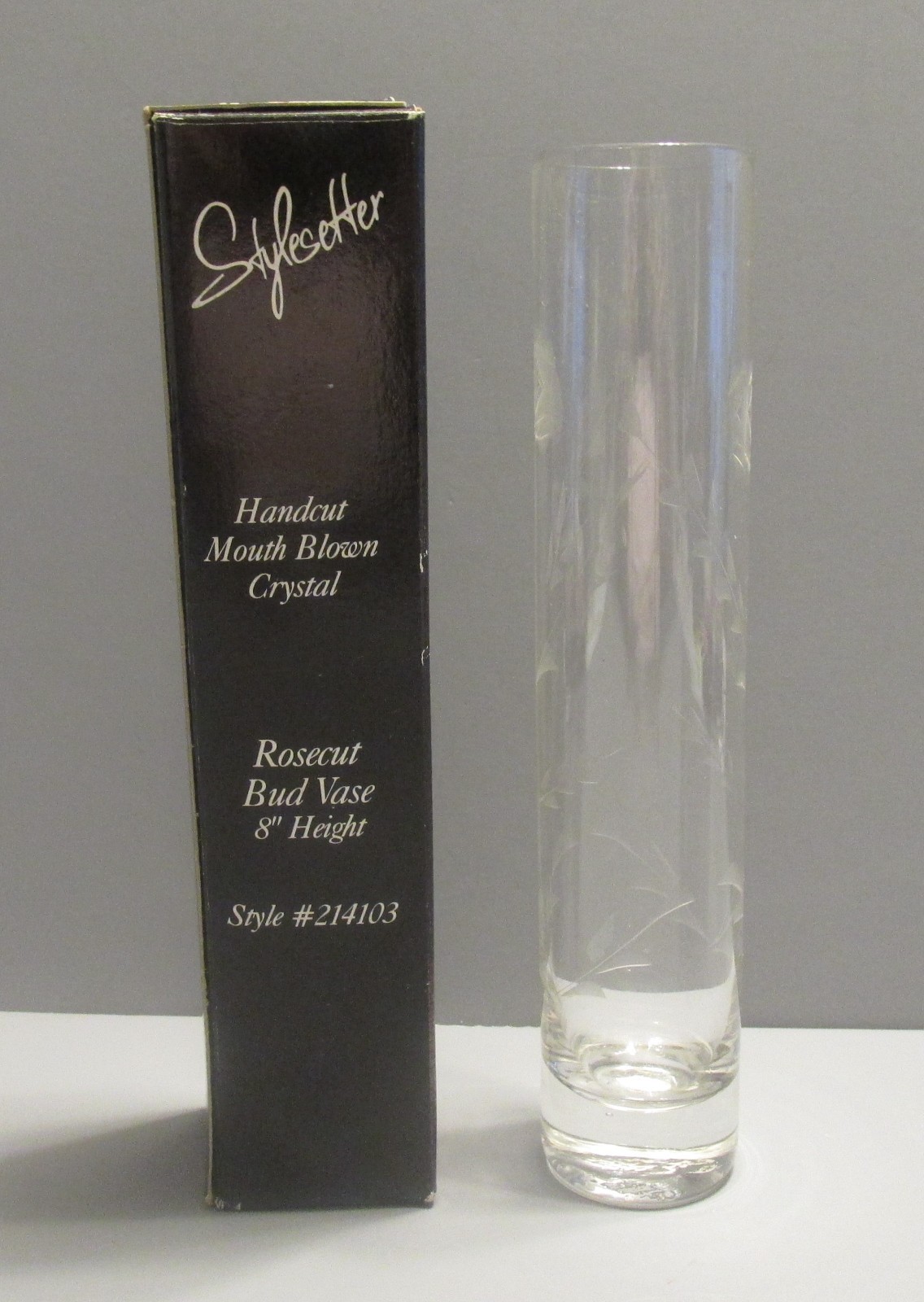 Stylesetter Handcut Mouth Blown Crystal \
