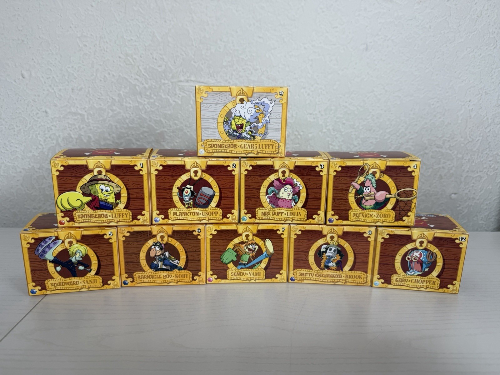 One Piece x SpongeBob Collectible McDonald’s set Of 10