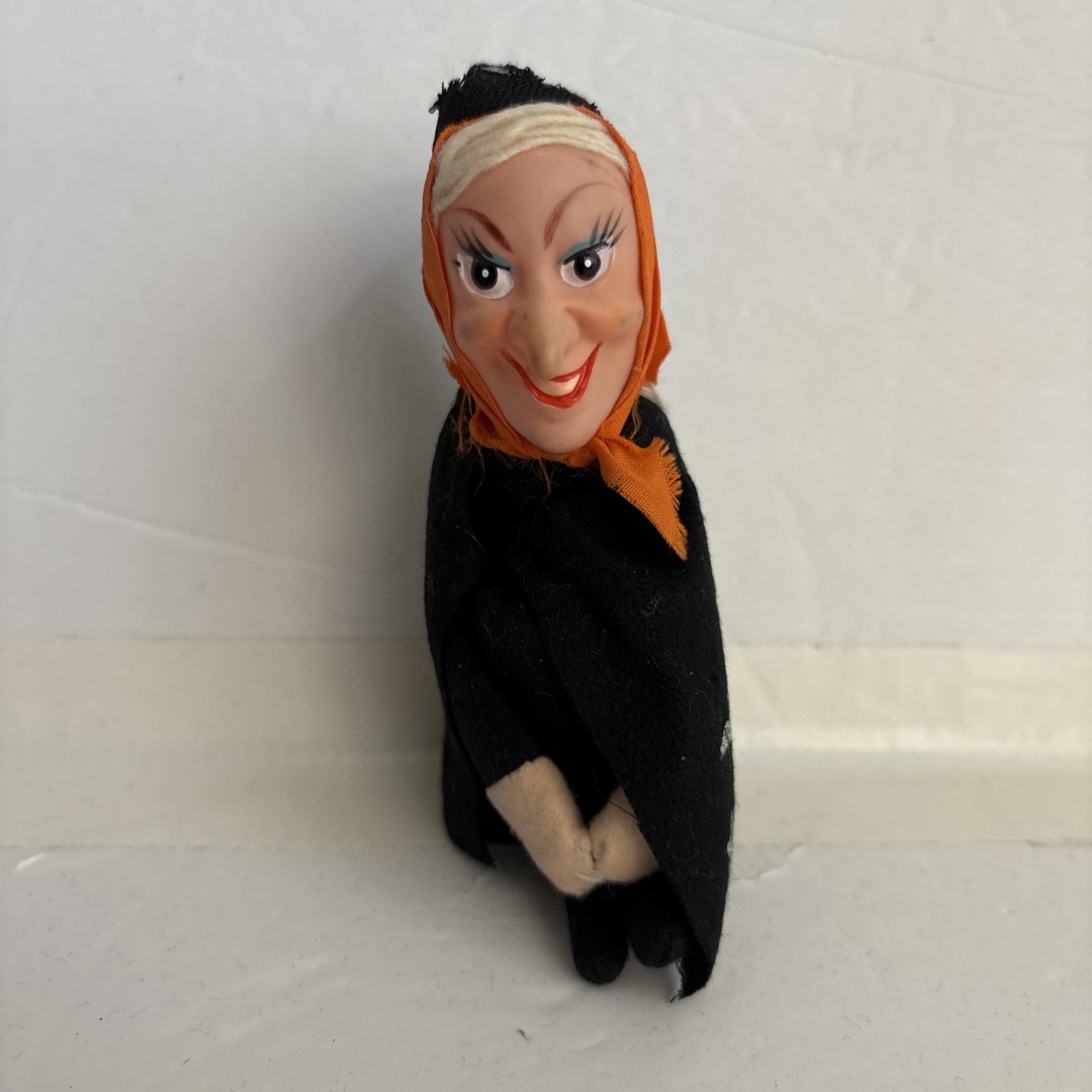 Vintage Halloween Witch Knee Hugger Made In Japan  Ornament Moon & Stars Decorat