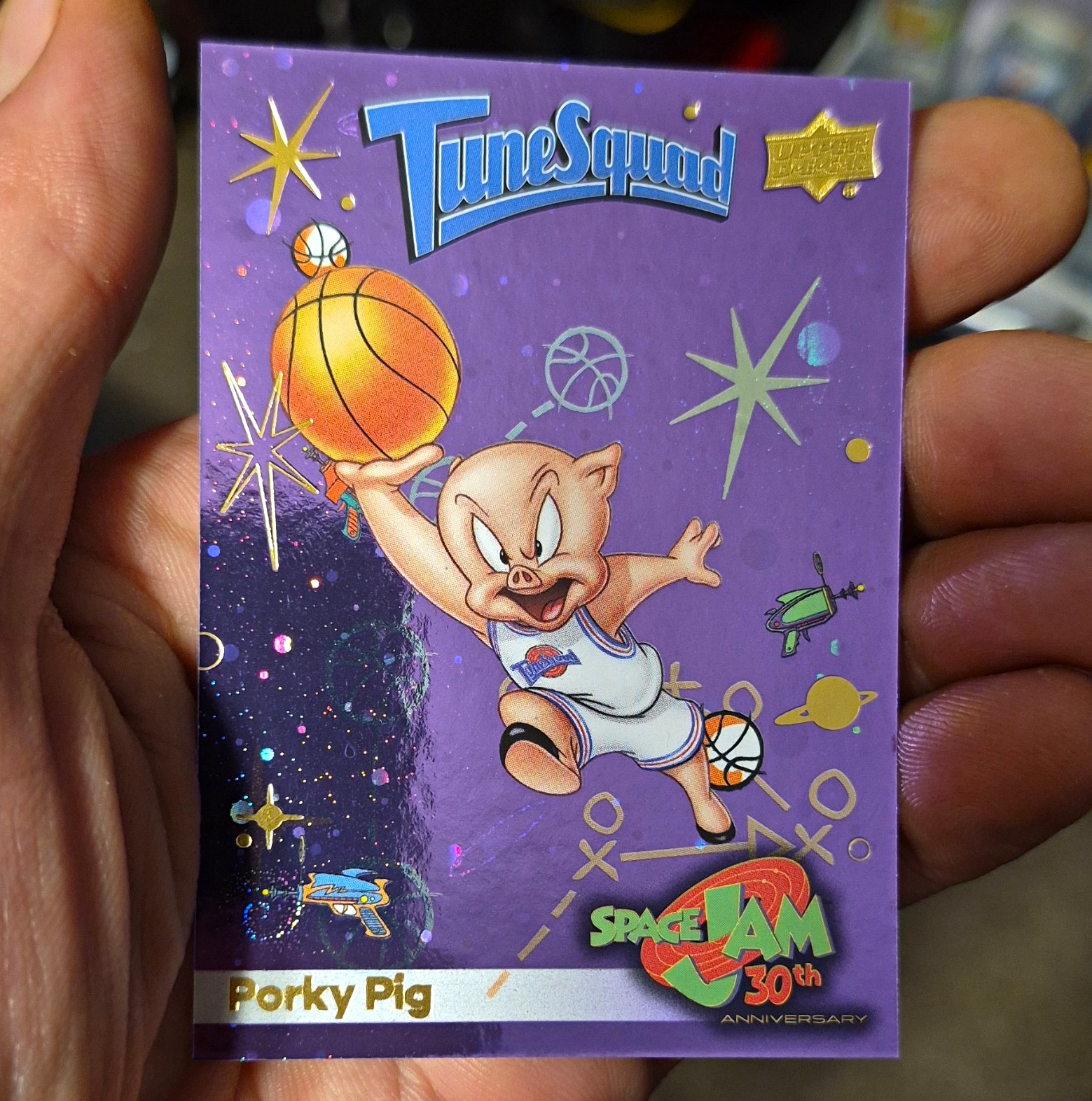 Upper Deck Space Jam 30th Anniversary #3 Porky Pig Cosmos Purple 2026