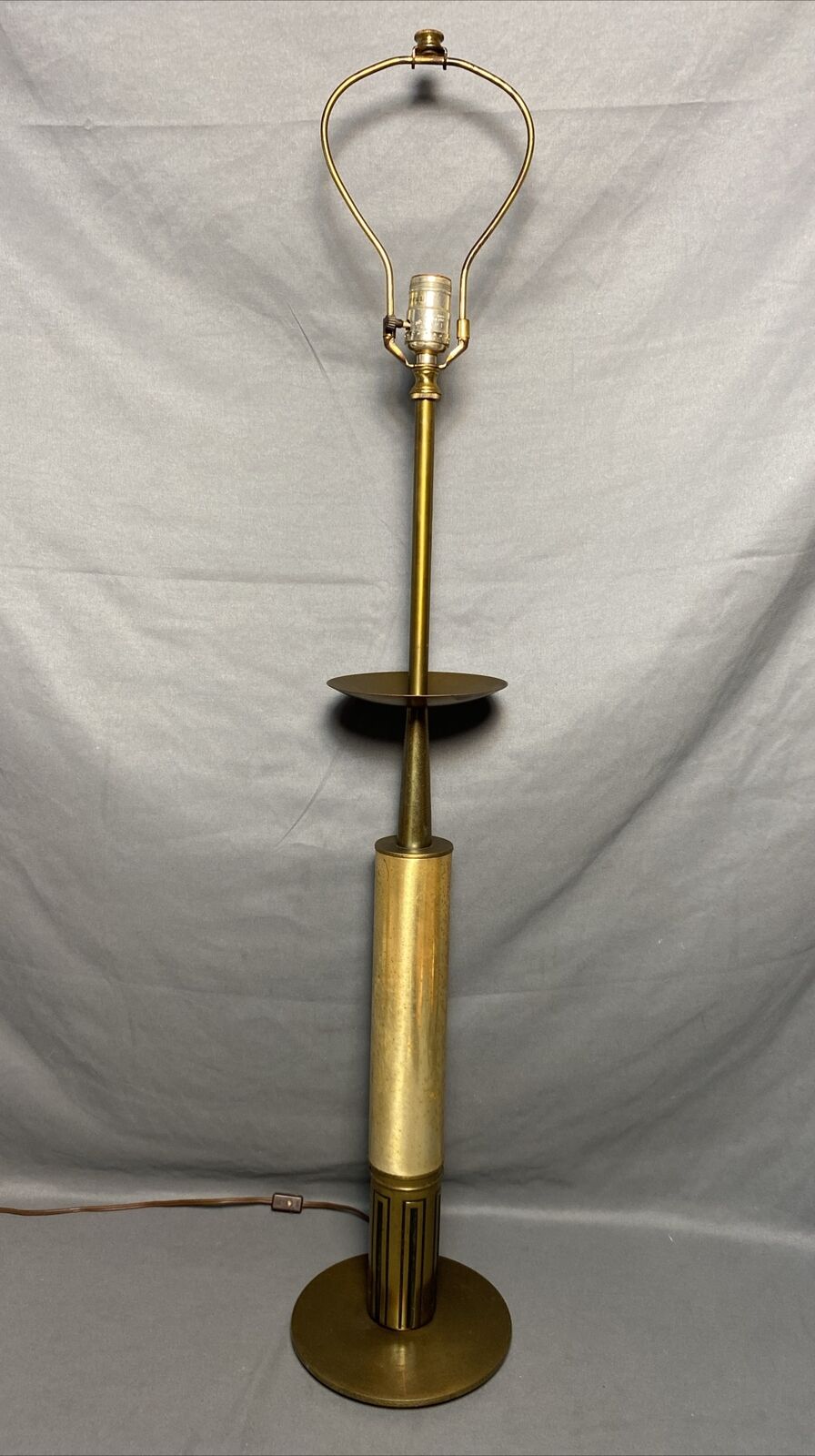 Vintage Mid Century Stiffel Brass Table Lamp By or After Tommi Parzinger 41.75