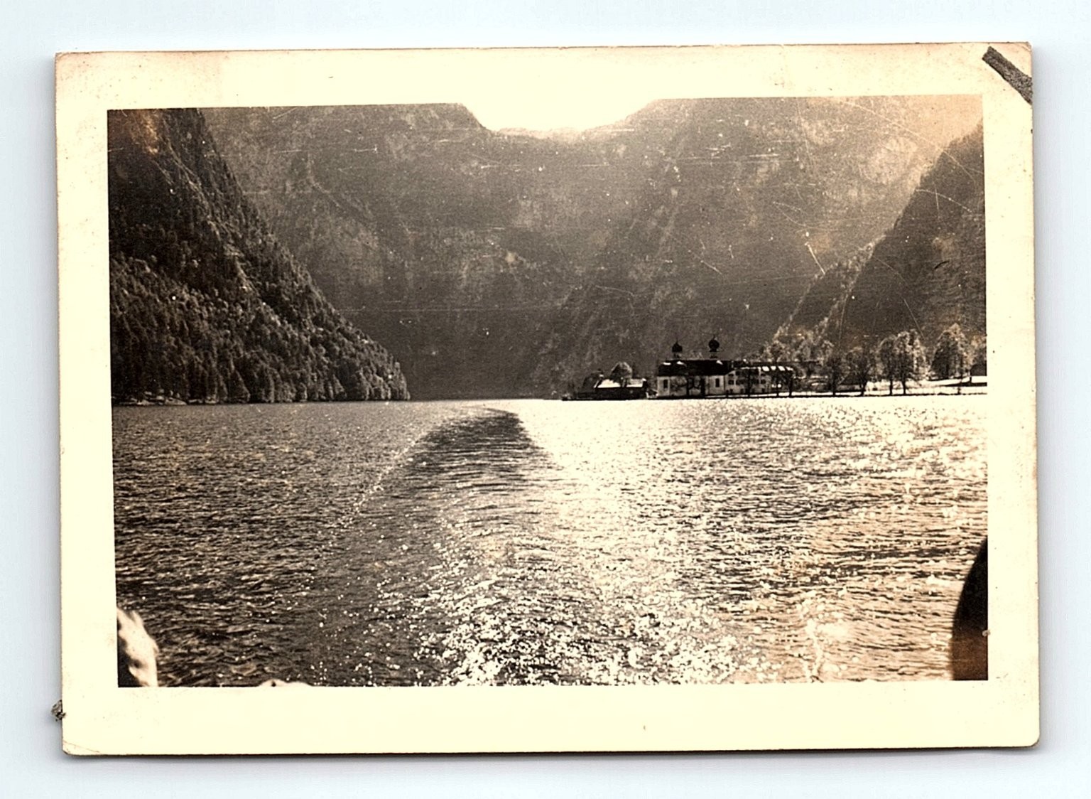 Königssee St. Bartholomew Church 1930s Snapshot Photograph Bavaria Germany