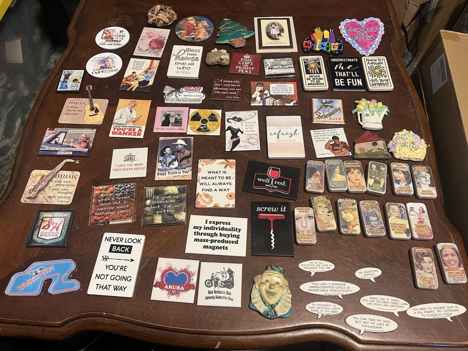 Huge Refrigerator Magnet Collection Lot Various Random