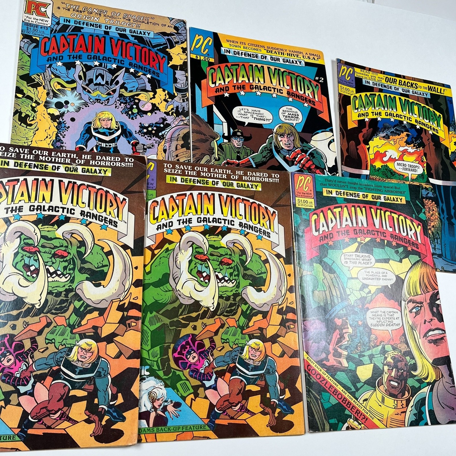 Captain Victory and the Galactic Rangers Pacific Comics Lot of 6 Jack Kirby
