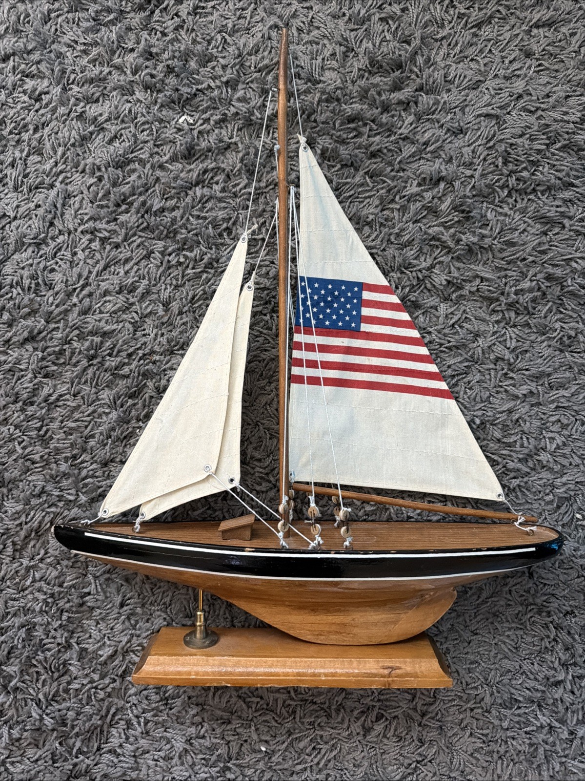 Wooden Sailboat 16”