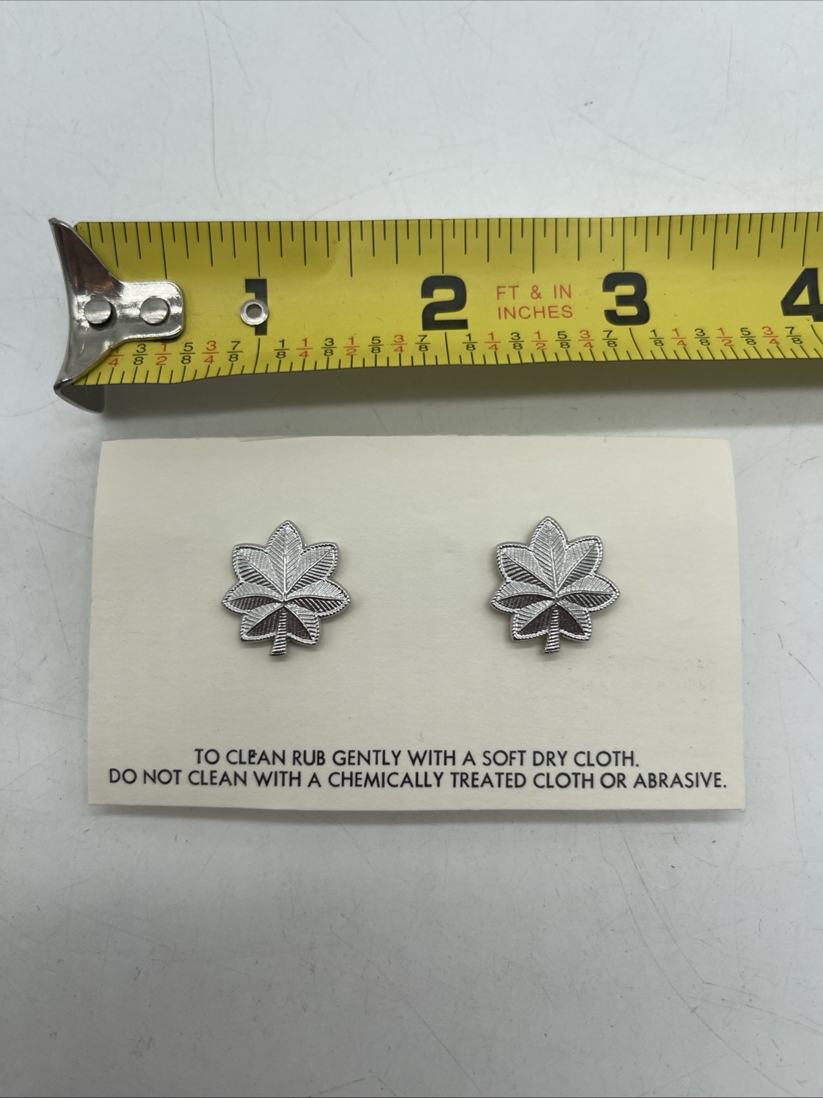 U.S. Military Army Air Force Lieutenant Colonel Rank Insignia Collar Device x2