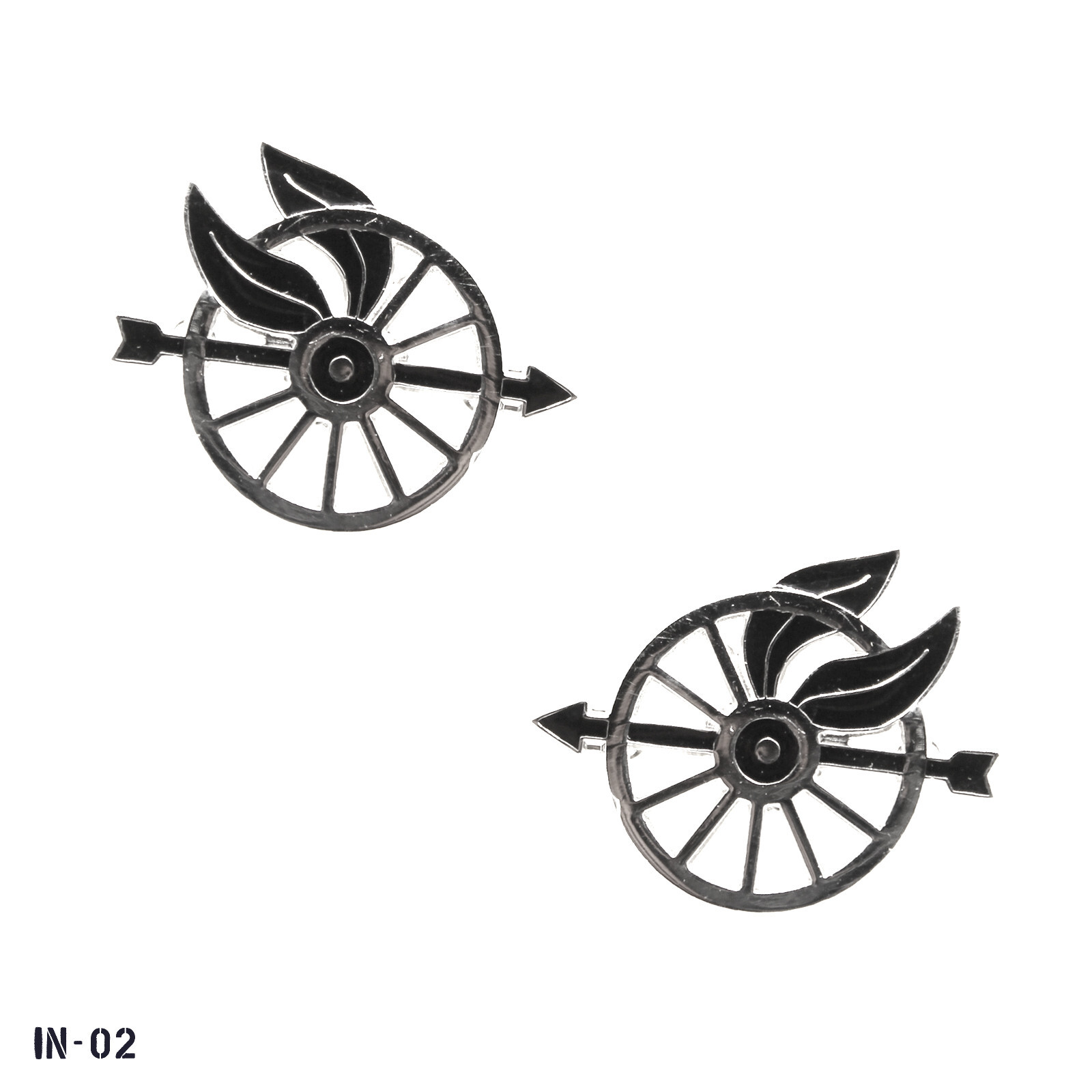 PAIR Bike ~ Motorcycle Patrol Wheels Pins ~ NOS Gemsco USA