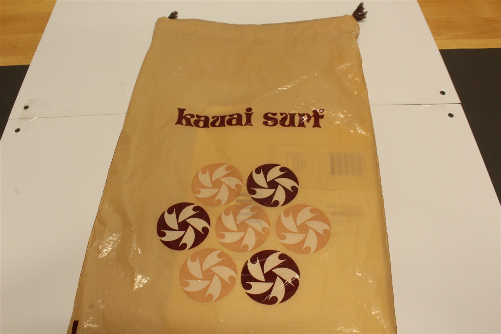 Vintage Kauai, Hawaii Surf Guest Package Ca. 1970's Souvenir Bag Stationary 