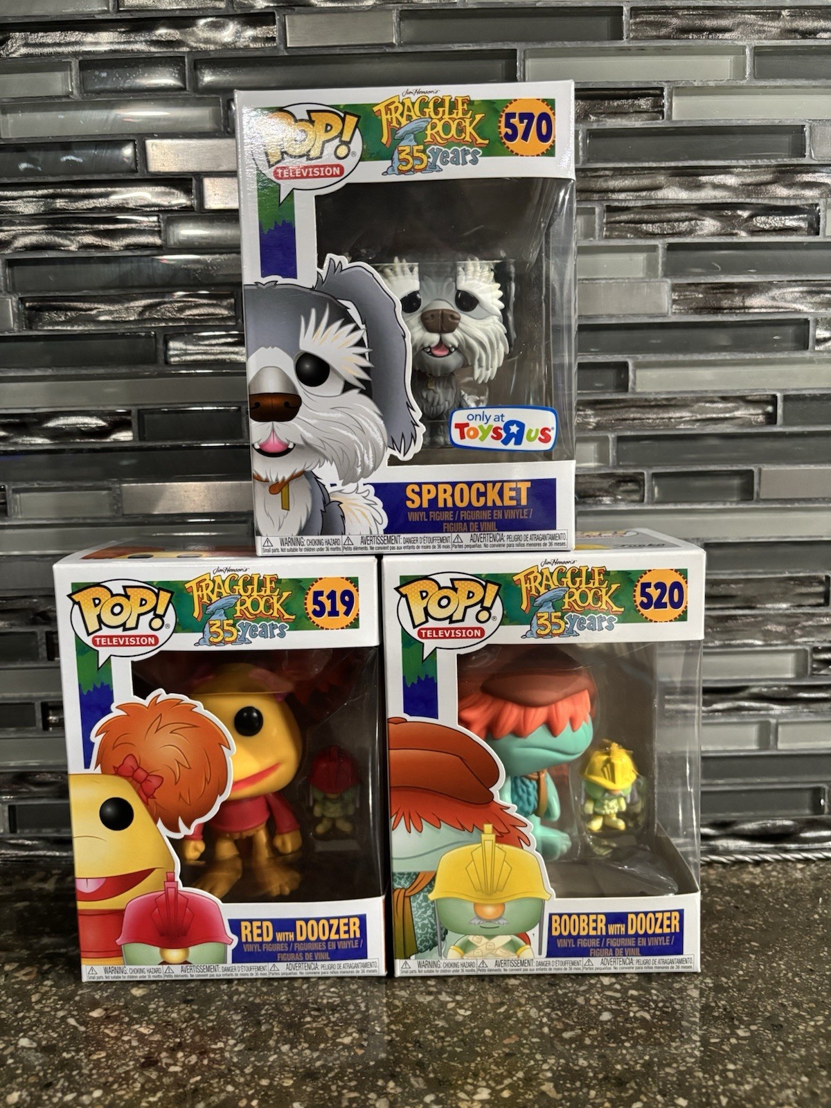 Jim Henson’s Fragile Rock Funko Pop Lot of 3 New In Box Ships W / Protector Box